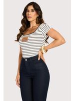 Calca Reta Com Bolso Diferenciado Azul 38