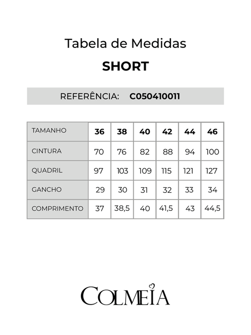 Short Com Prega Bege 36