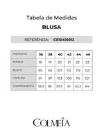 Blusa Baby Com Vies Contrastante Estampado 36