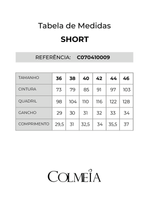 Conjunto Com Camisa Bordada E Short Azul Carbono 38