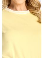 Blusa Tshirt Silk Mangas Amarelo P