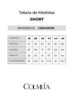 Short Curto Com Bolso Lateral Estampado / Verde 38