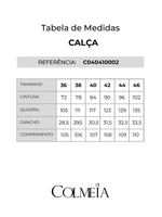 Calca Pantalona Com Franja Marinho 38