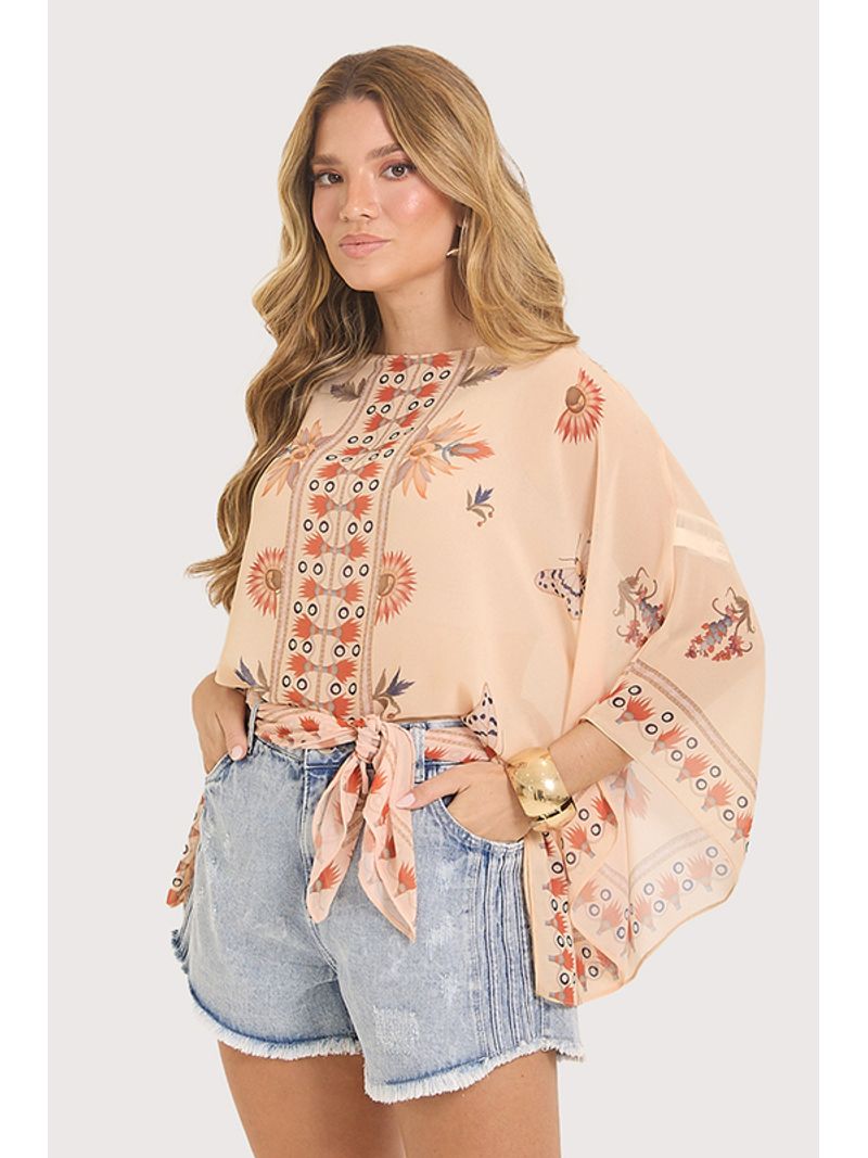 Blusa Ampla Estampado 38