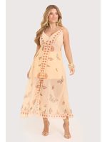 Conjunto De Tunica Com Abotoamento E Shot Curto Estampado 38