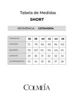 Conjunto De Tunica Com Abotoamento E Shot Curto Estampado 38