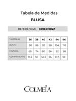 Blusa Cropped Com Babados Estampado 46