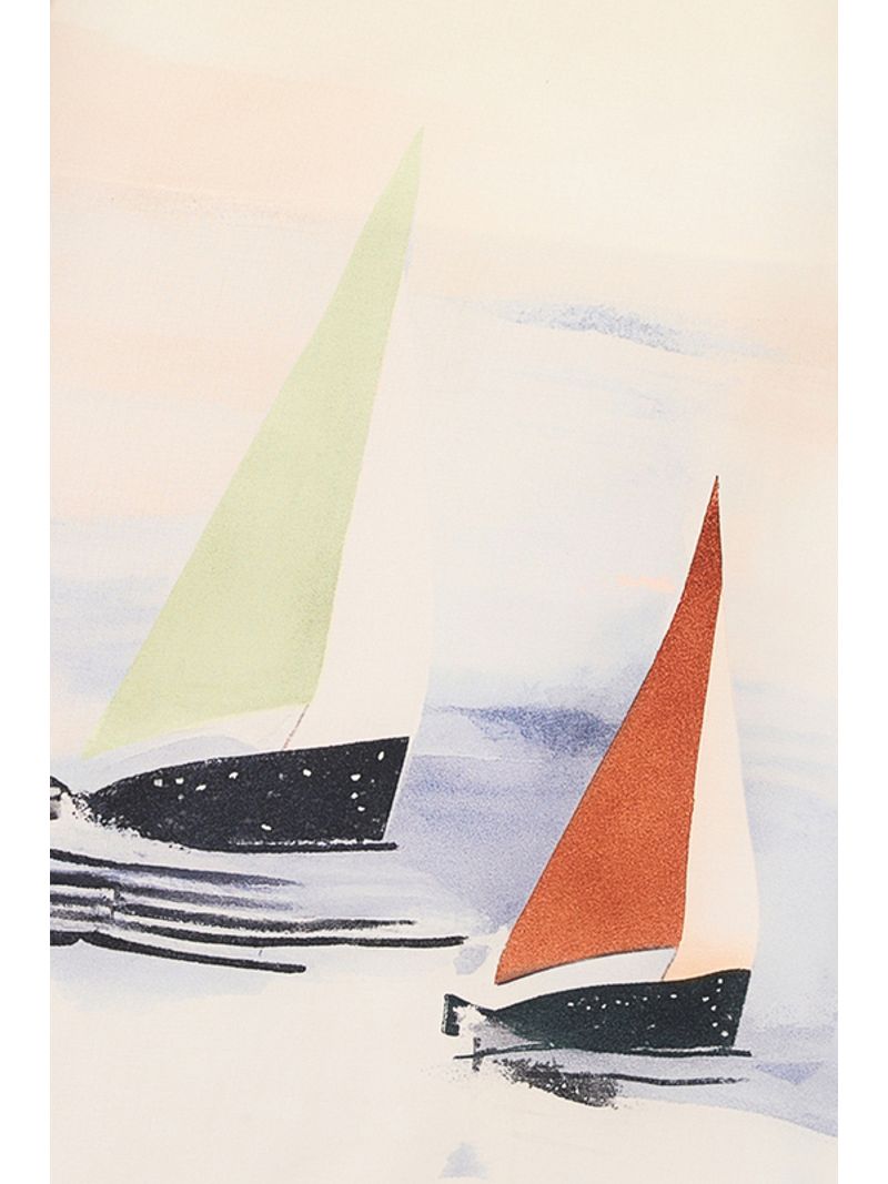 Vestido Midi Com Vazado Estampado 38