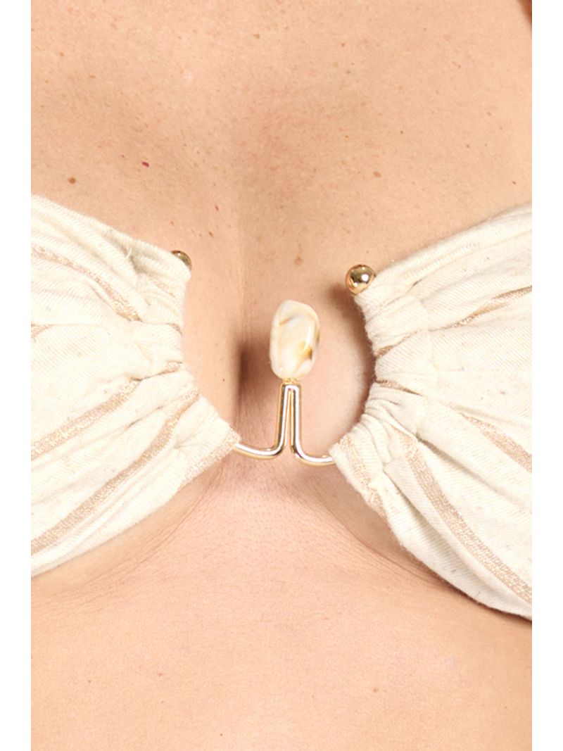 Conjunto Kimono Com Top E Short Bege P