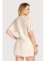 Conjunto Kimono Com Top E Short Bege P