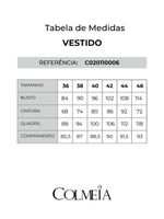 Vestido Com Malha Canelada Off/marinho P