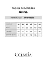 Blusa Corselet Com Recortes Marinho 38