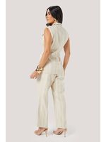 Conjunto Regata Com Gola Alta E Detalhes De Corda Natural 38